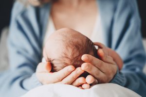 Give the baby up for adoption at hospital in Indiana