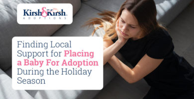 Finding Local Support for Placing a Baby for Adoption During the Holiday Season